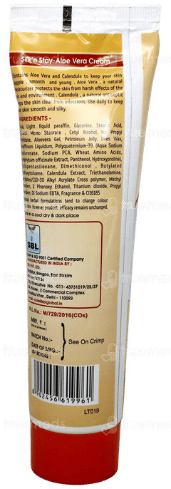 Sbl Silk N Stay Aloe Vera For Normal/Dry Skin Cream 100Gm